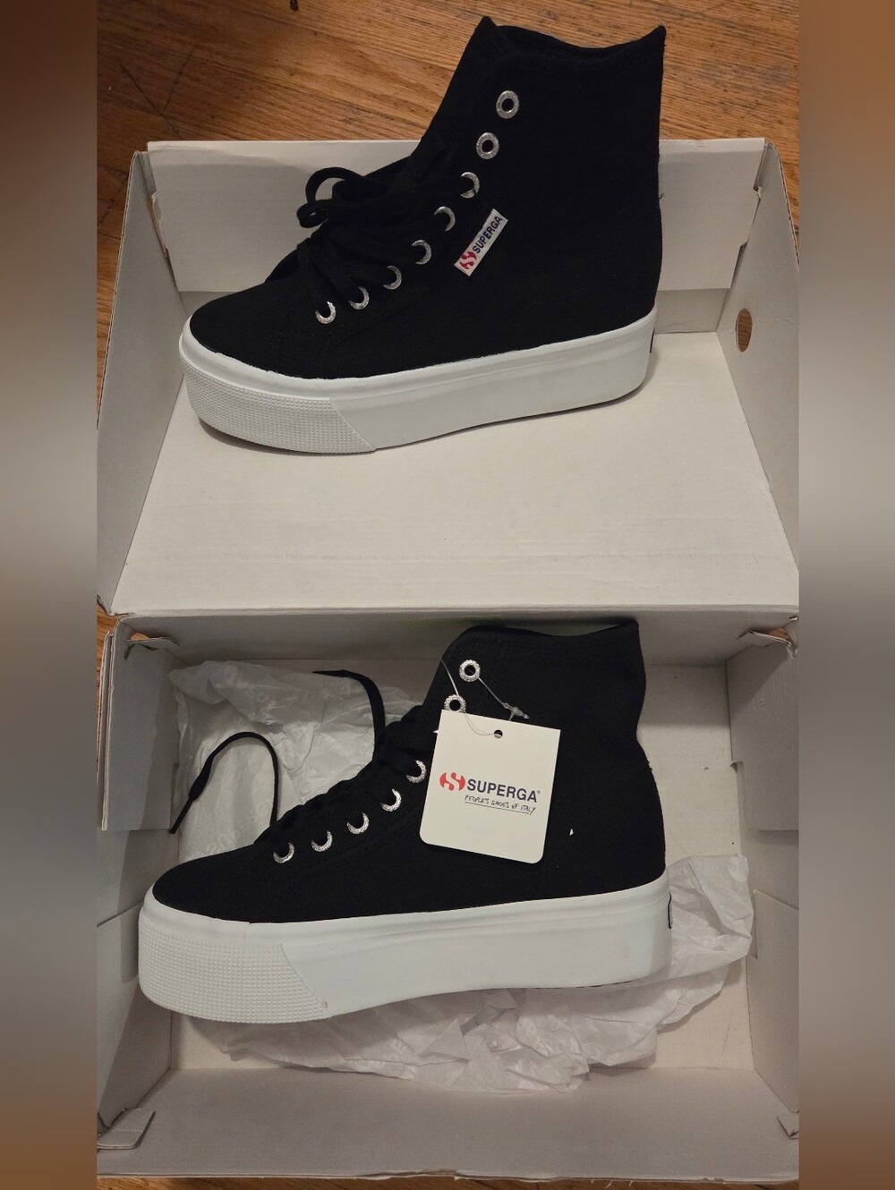 NWT Platform Superga 2708 High Top Sneakers